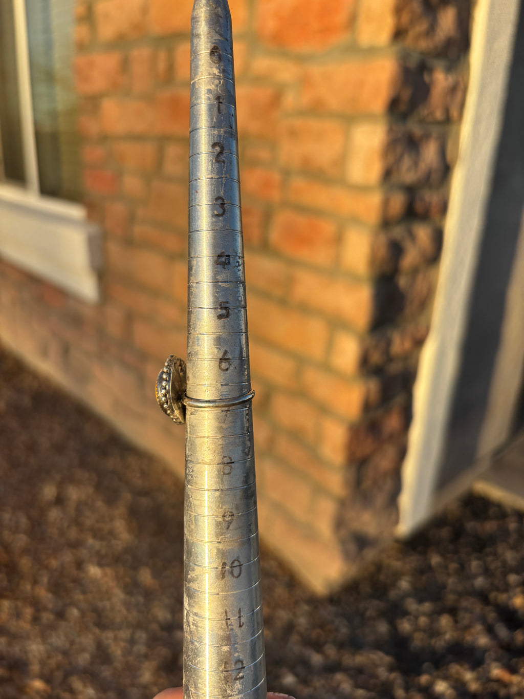 Orange Spiny ring size 7